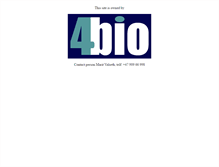 Tablet Screenshot of 4bio.com